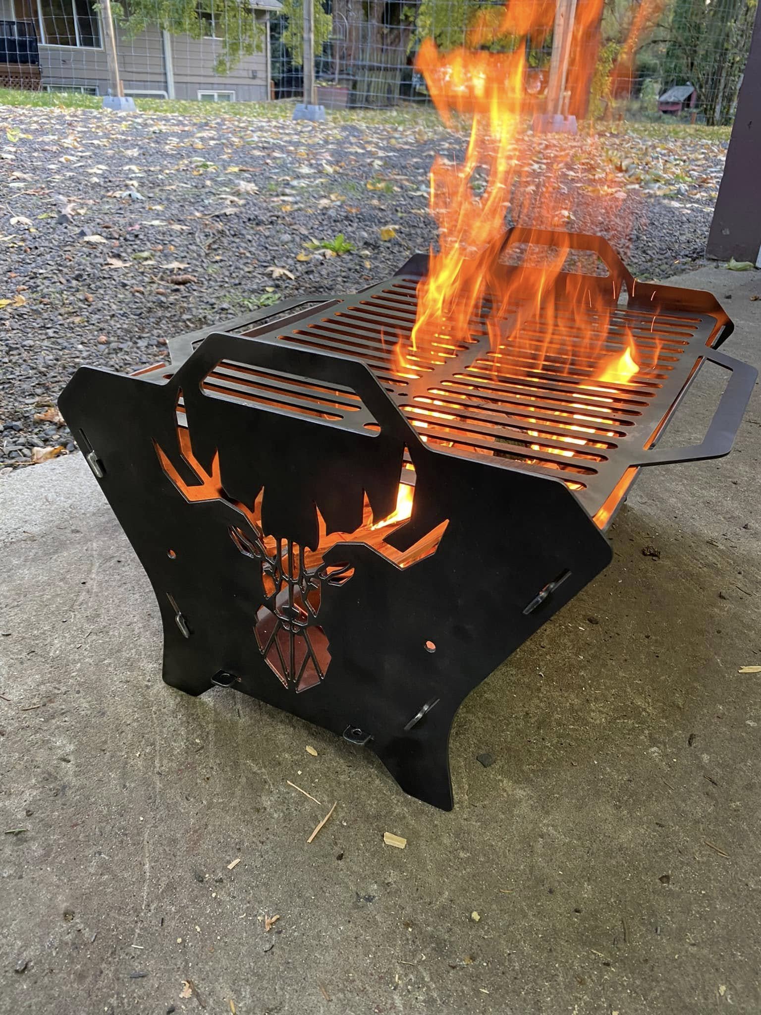 Custom Elk Fire Pit
