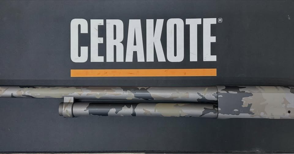 Cerakoted shotgun by Fox Creek Metal Work